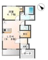 鹿児島市電１系統/宇宿一丁目駅 徒歩15分 1階 築11年 1LDKの間取り