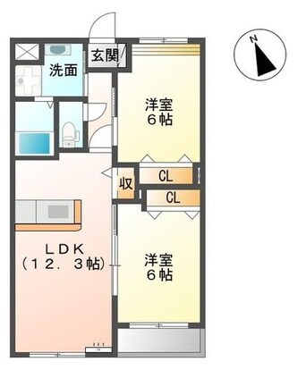 間取図 指宿枕崎線/宇宿駅 徒歩31分 2階 築7年