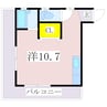 鹿児島市電１系統/新屋敷駅 徒歩7分 5階 築36年 1Rの間取り