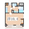 さくらヒルズ鴨池壱番館 1Kの間取り
