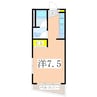 鹿児島市電１系統/いづろ通駅 徒歩12分 7階 築19年 1Rの間取り
