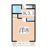 フローリッシュコート 1Kの間取り