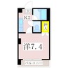鹿児島市電２系統/工学部前駅 徒歩8分 3階 築29年 1Kの間取り