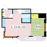 指宿枕崎線/谷山駅 徒歩6分 4階 築31年 1LDKの間取り