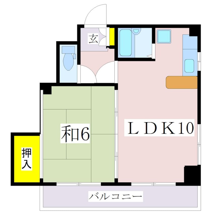 間取図 指宿枕崎線/谷山駅 徒歩6分 3階 築31年