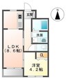 指宿枕崎線/宇宿駅 徒歩33分 1階 築11年 1LDKの間取り