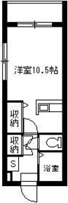 鹿児島市電１系統/荒田八幡駅 徒歩2分 1階 築28年 1Rの間取り