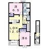 指宿枕崎線/谷山駅 徒歩46分 2階 築17年 2LDKの間取り