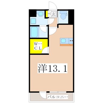 間取図 鹿児島市電１系統/二中通駅 徒歩12分 2階 築8年