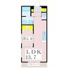 セーラス城山町 1LDKの間取り