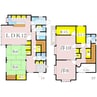 鹿児島市電１系統/脇田駅 徒歩3分 1-2階 築35年 4LDK+Sの間取り