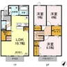 指宿枕崎線/谷山駅 徒歩21分 1-2階 築5年 3LDKの間取り