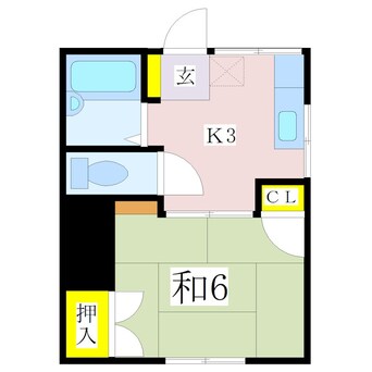 間取図 コーポラスK
