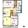 指宿枕崎線/谷山駅 徒歩16分 2階 建築中 2LDKの間取り