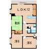 リーベさつま 3LDKの間取り