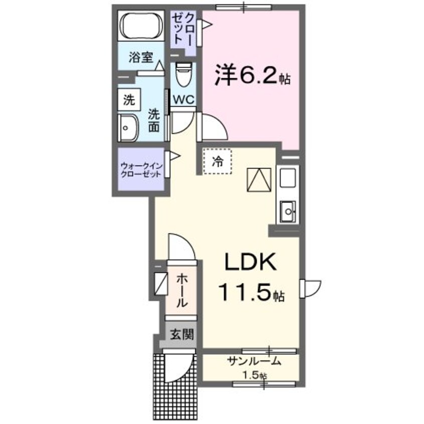間取図 指宿枕崎線/谷山駅 徒歩14分 1階 建築中