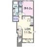 指宿枕崎線/谷山駅 徒歩14分 1階 建築中 1LDKの間取り