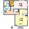 指宿枕崎線/宇宿駅 徒歩31分 1階 築7年 1LDKの間取り