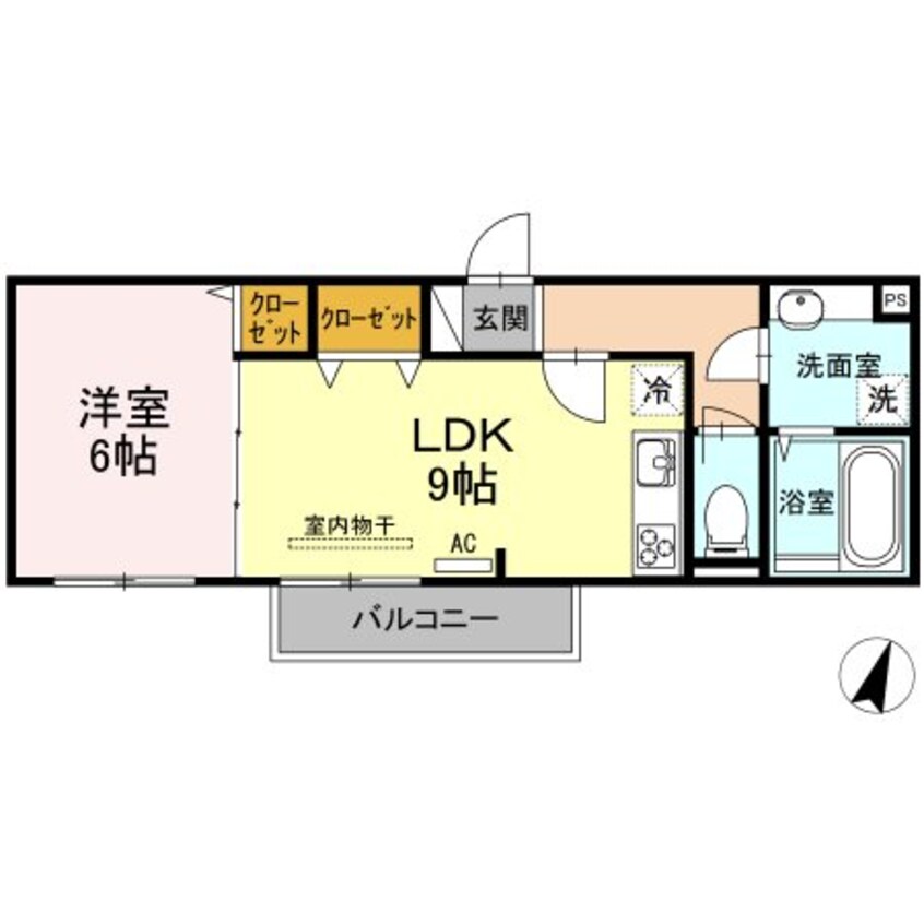 間取図 指宿枕崎線/宇宿駅 徒歩31分 2階 築7年