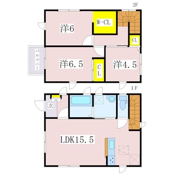間取図 鹿児島本線/広木駅 徒歩30分 築6年