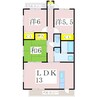 指宿枕崎線/宇宿駅 徒歩27分 3階 築16年 3LDKの間取り
