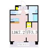 鹿児島市電１系統/二中通駅 徒歩15分 3階 1年未満 1LDKの間取り
