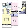 指宿枕崎線/宇宿駅 バス:13分:停歩3分 2階 築23年 2LDKの間取り