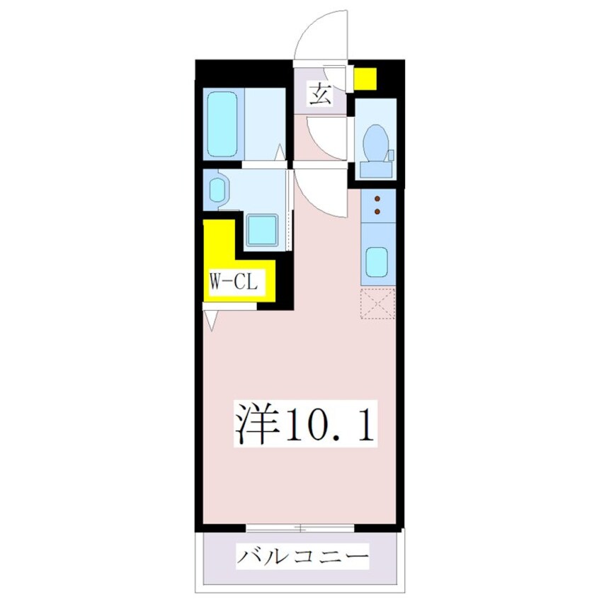 間取図 鹿児島市電１系統/笹貫駅 徒歩12分 3階 1年未満