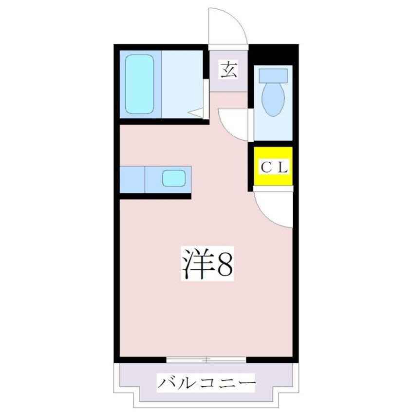 間取図 鹿児島市電１系統/谷山駅 徒歩4分 5階 築35年