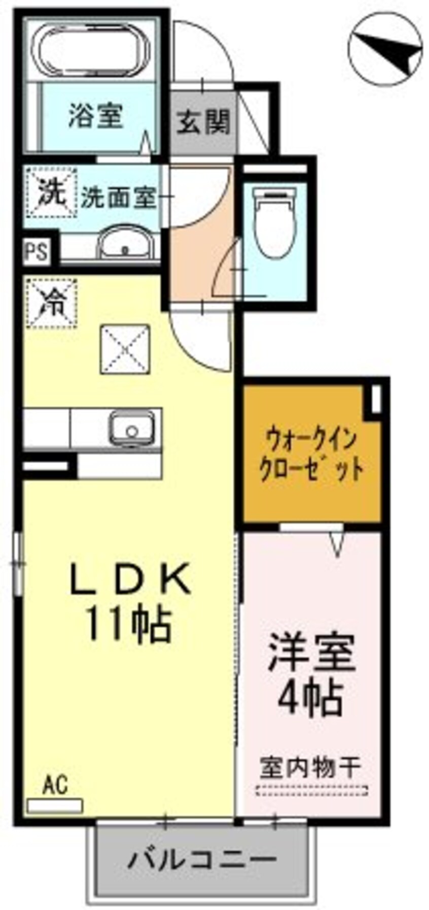 間取図 指宿枕崎線/谷山駅 徒歩13分 1階 築10年