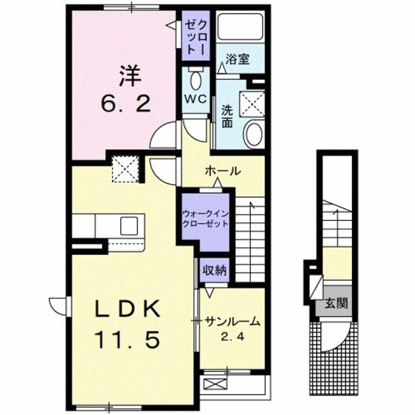 間取図 鹿児島本線/広木駅 徒歩40分 2階 建築中