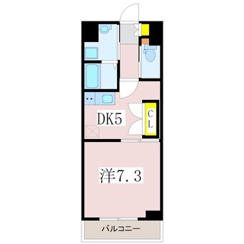 間取図 鹿児島本線/鹿児島中央駅 徒歩8分 2階 築16年