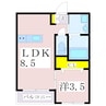 指宿枕崎線/谷山駅 徒歩9分 2階 建築中 1LDKの間取り