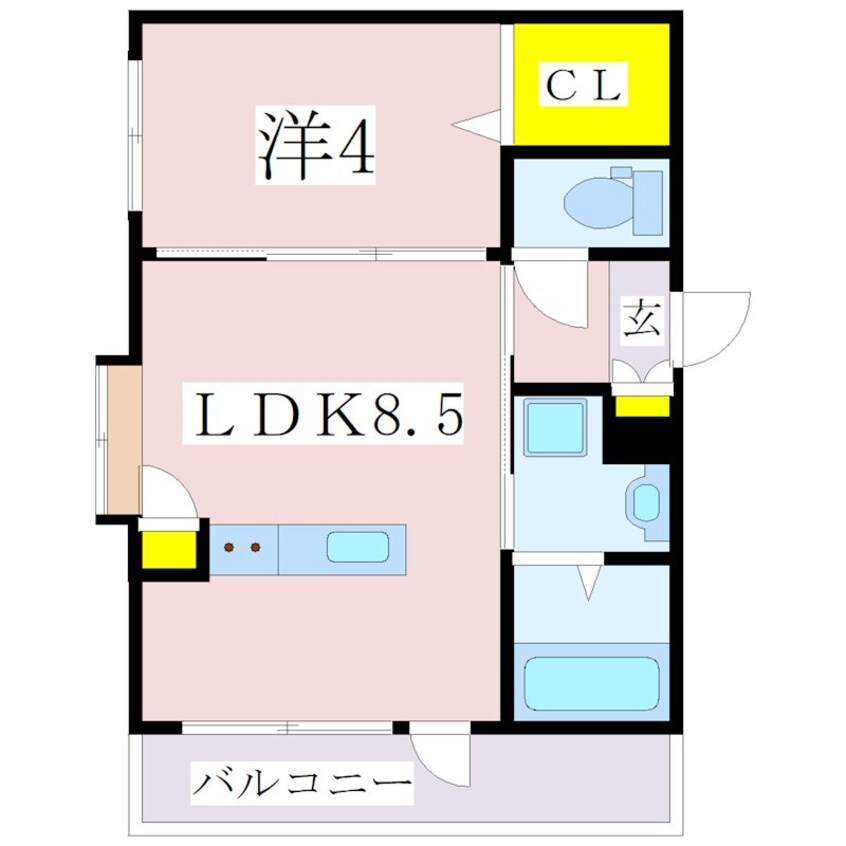 間取図 指宿枕崎線/谷山駅 徒歩9分 2階 建築中