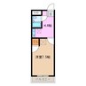 タウニー ＢＩＧ ＴＯＭＯＲＲＯＷ 1Kの間取り