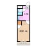 タウニー ＢＩＧ ＴＯＭＯＲＲＯＷ 1Kの間取り