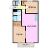 杉村ハイツ 2LDKの間取り