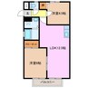 杉村ハイツ 2LDKの間取り