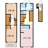グランシエル・コウⅢ 2LDKの間取り