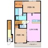 サンリットヴィラ 2LDKの間取り