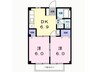 サンプラザ 2DKの間取り