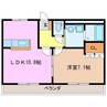 レスポワール 1LDKの間取り