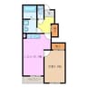 サニーコート 1LDKの間取り