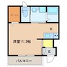 グレーシア 1Rの間取り