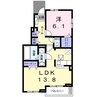 プレツィオーソ 1LDKの間取り