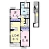 アルページュ 2DKの間取り