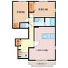エアリーヒル２１　Ａ 2LDKの間取り