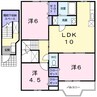 グランズ　２１　Ａ 3LDKの間取り