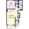 サニースクエアⅡ 1LDKの間取り