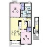 ナルド 2LDKの間取り